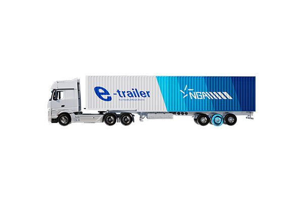 智能電動集裝箱半掛車